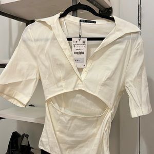 Zara open blouse